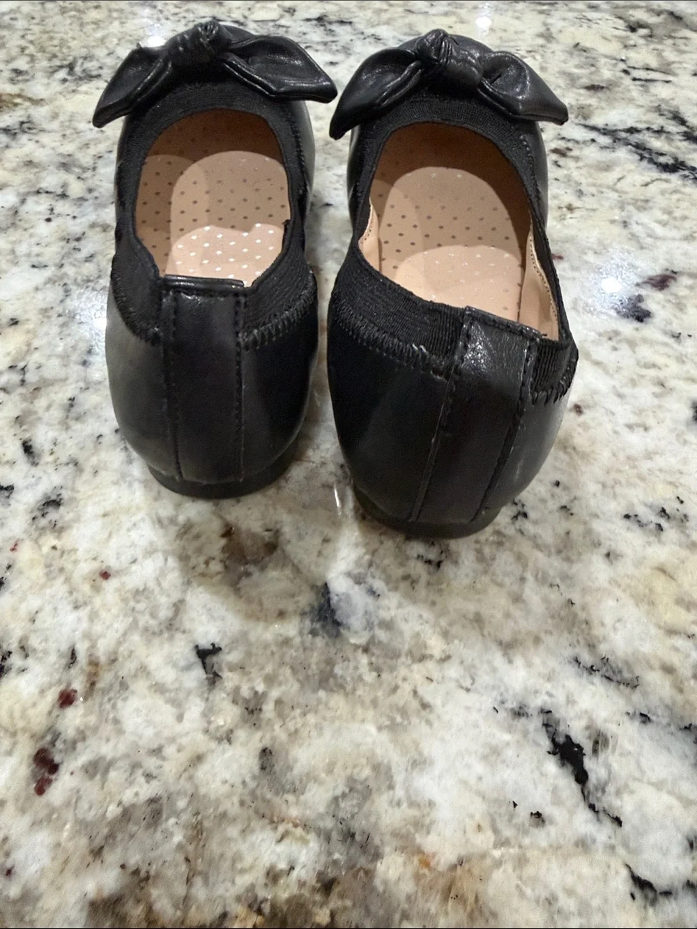 Girls' Sz11 Black Bow Ballet Flats - Nordstrom Rack